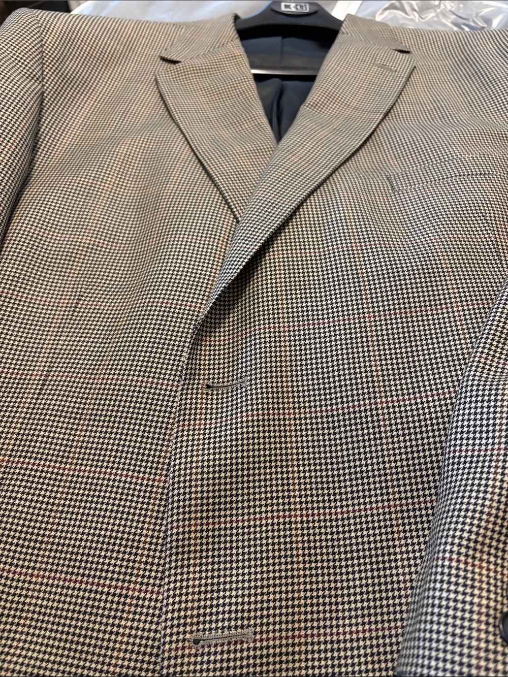 MICHAEL Michael Kors Houndstooth Sport Coat in Black, White & Brown